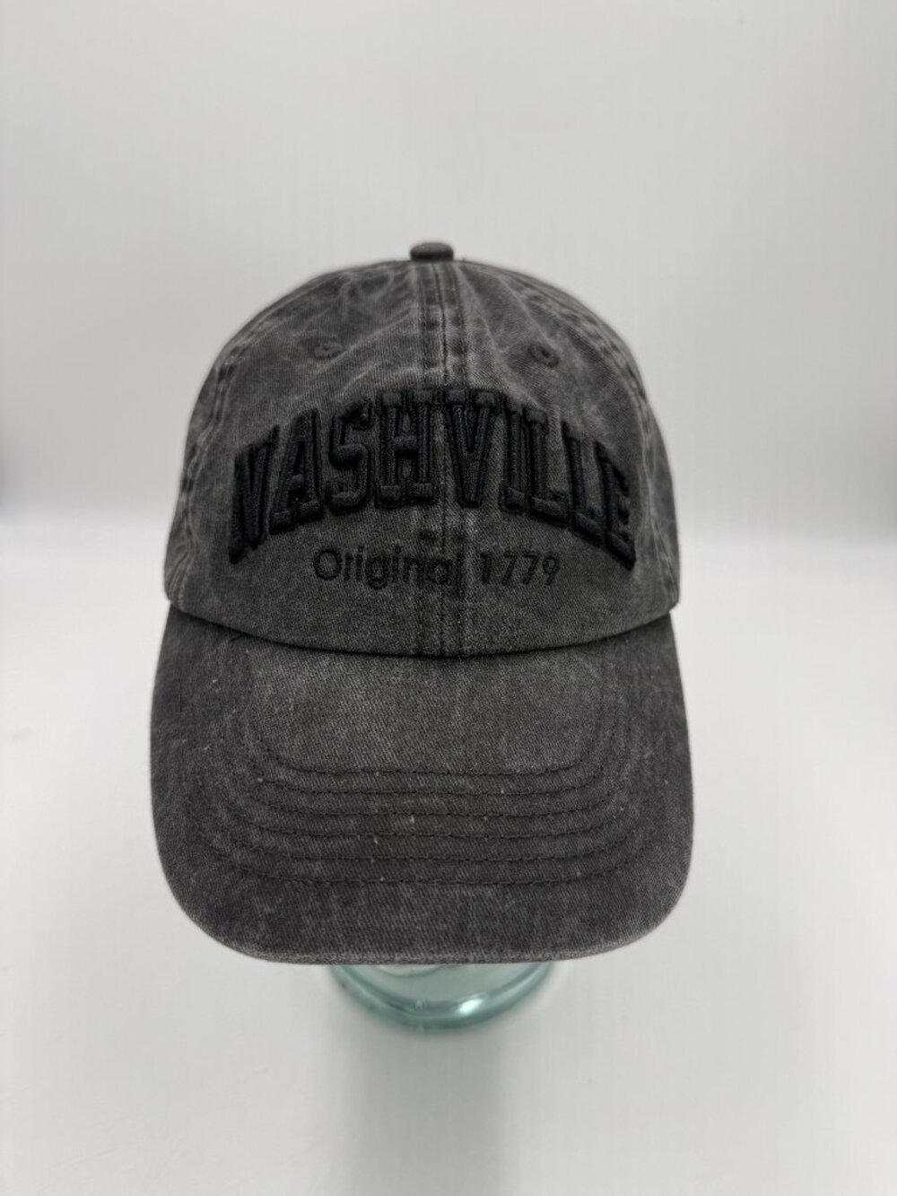 Robin Ruth Nashville Tennessee Hat Strapback Adjustable One Size Cap Gray Black
